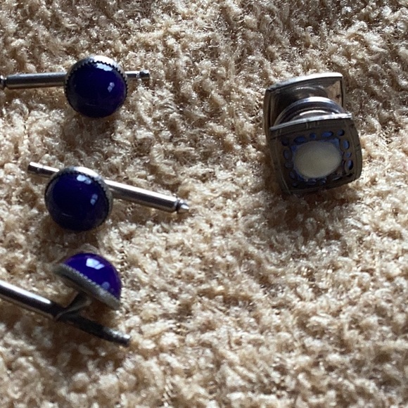 ⚜️Vintage STAGE COACH Gold Tone Cuff Links SQUARE RARE  EVC - Picture 8 of 16